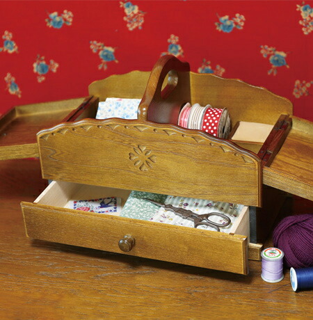楽天市場】ソーイングボックス 裁縫箱 ソーイングセット 木製 おしゃれ