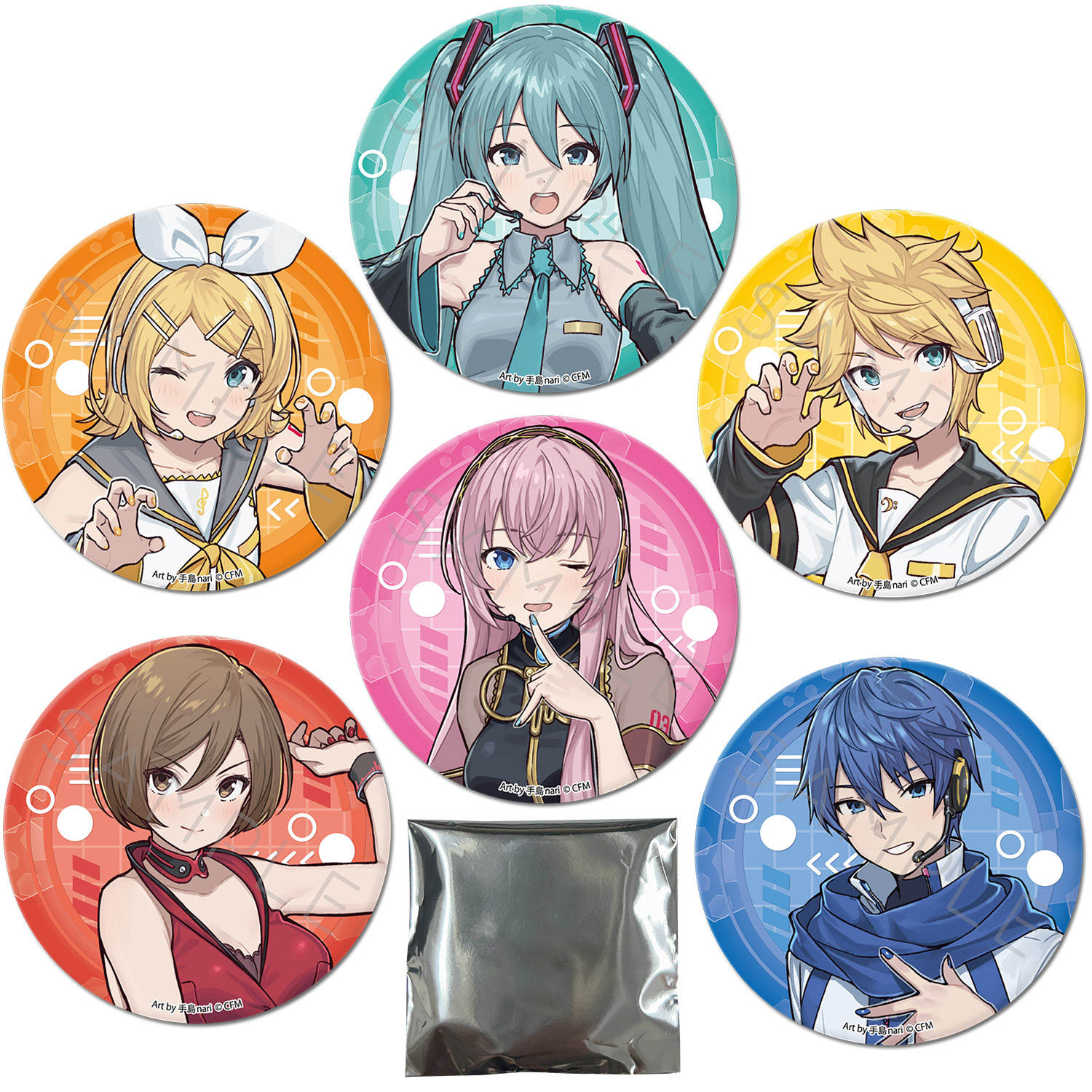 鏡音リン マルイ Summer Party 缶バッジ 鏡音リン 缶バッジセット Art