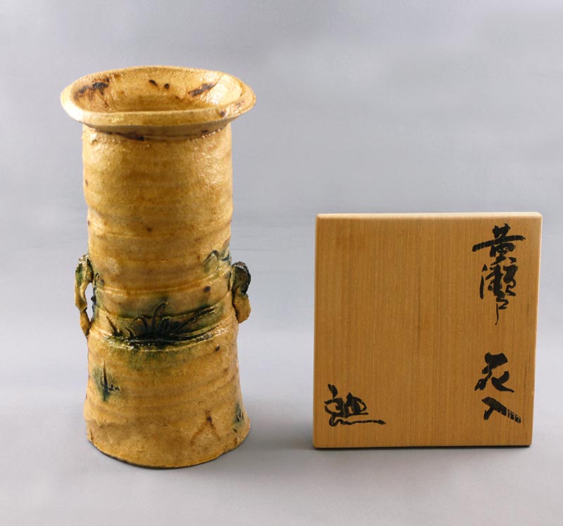 加藤春鼎作 古瀬戸 花入 加藤春鼎 作 古瀬戸 花入 - メルカリ