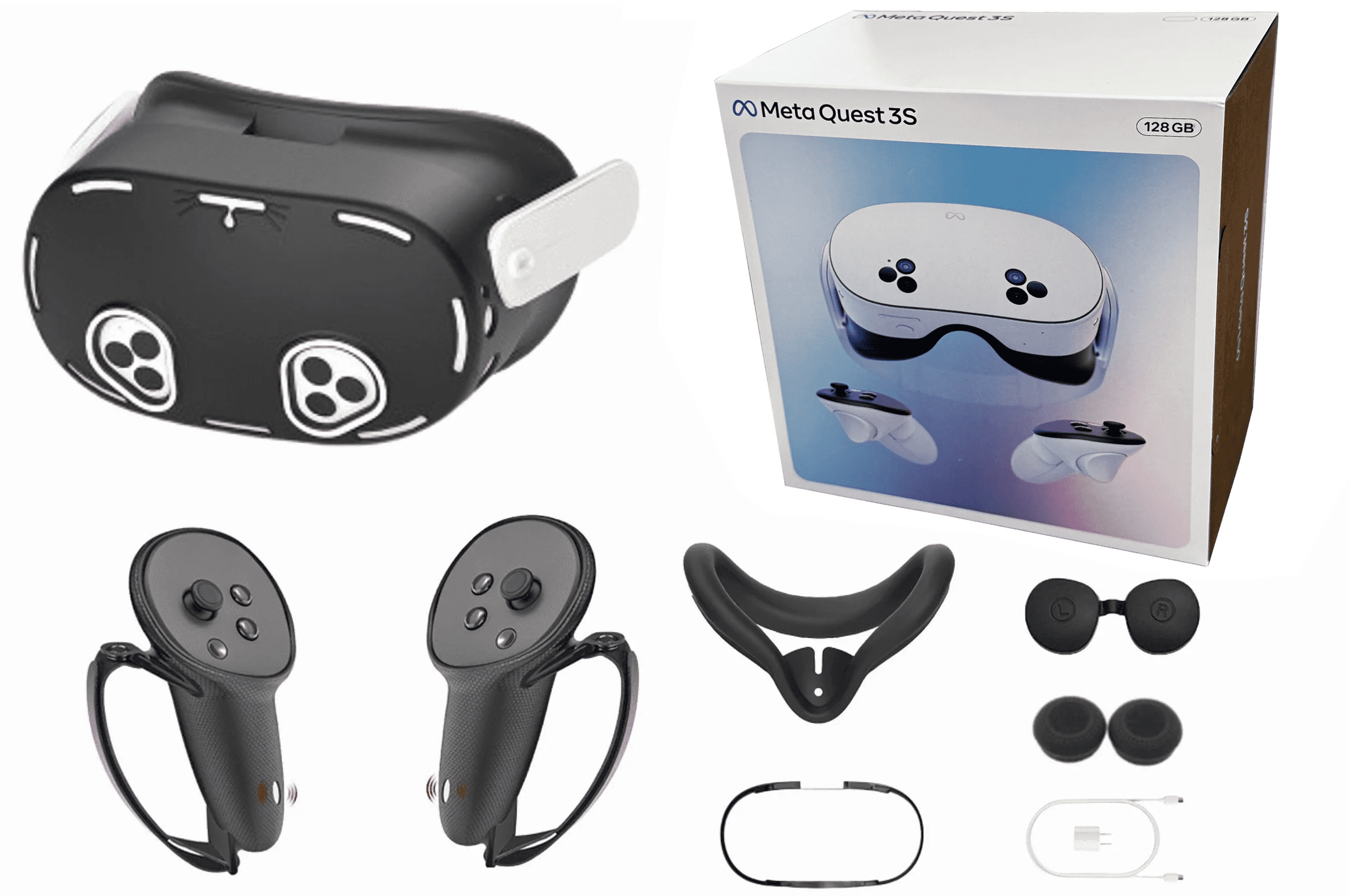 Oculus Quest 3S VR Headset, 128GB, 1832x1920 Display, 120Hz, 3D