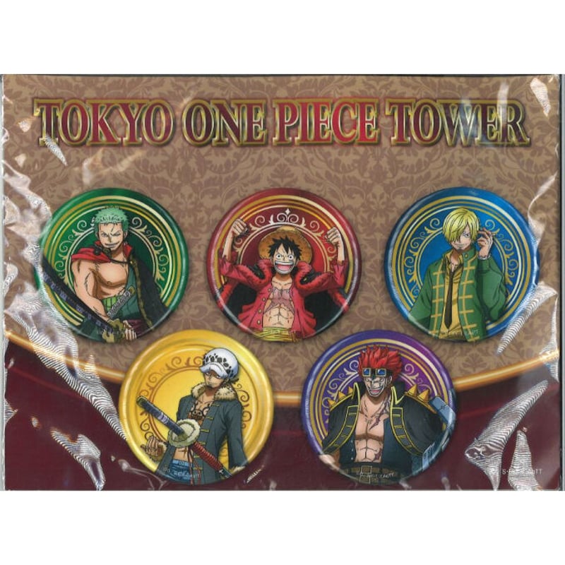 ワンピース 東京 ワンピースタワー 4周年 缶バッジ ルフィ ONE PIECE