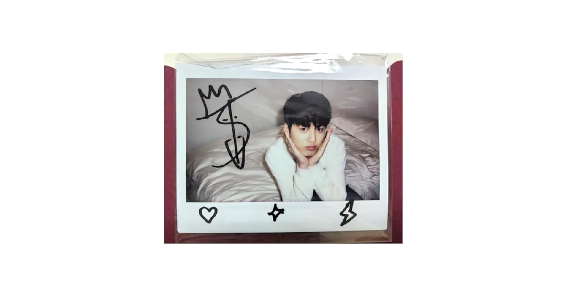 ATEEZ ホンジュン Hongjoong ポラロイド サイン トレカ ポラ ④ 【公式