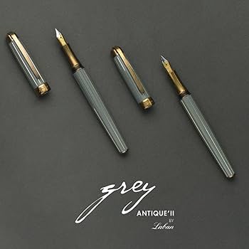 ラバン 万年筆 細字 F LABANアンティークII レッド ゴールド Amazon