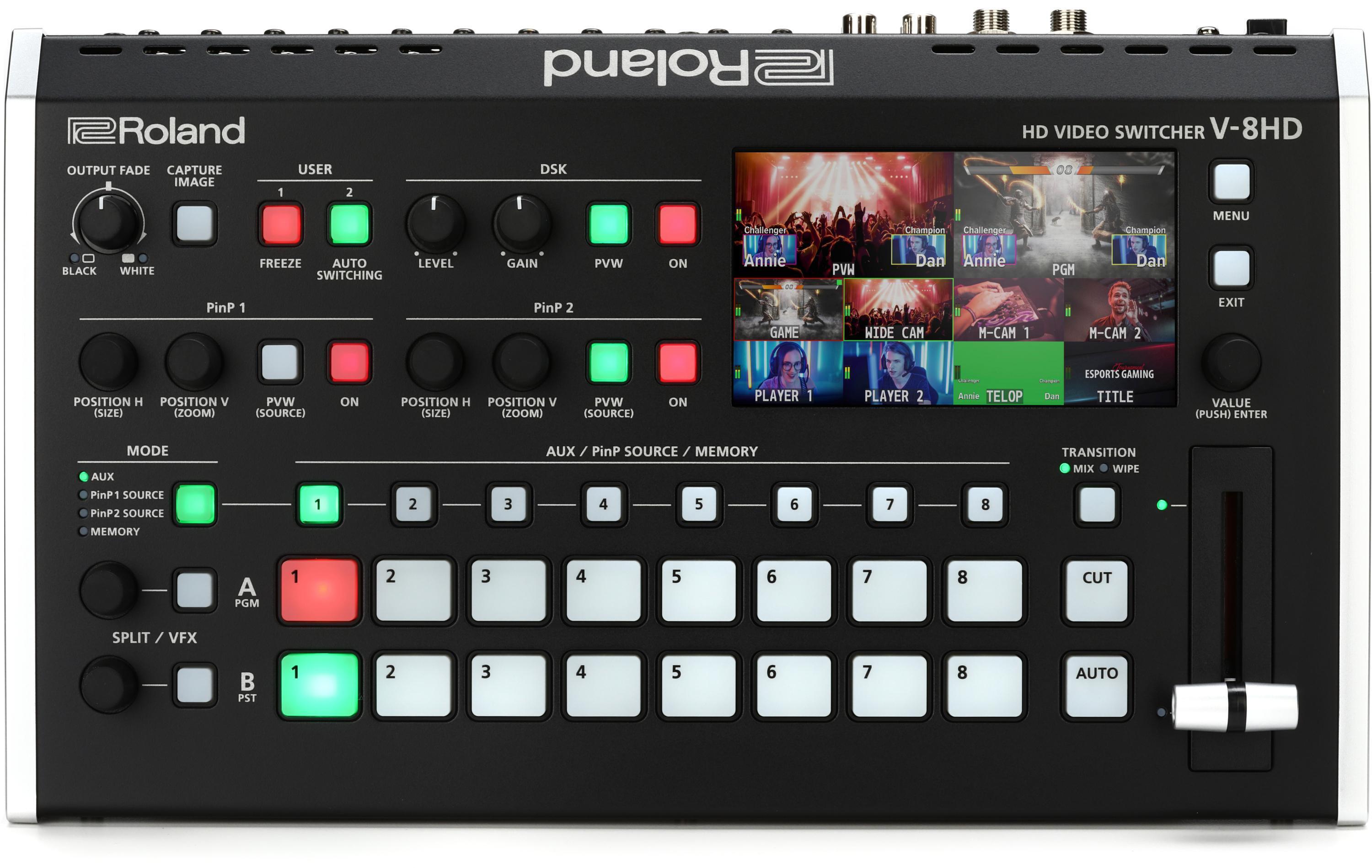 Roland V-8HD 8-channel HD Video Switcher | Sweetwater