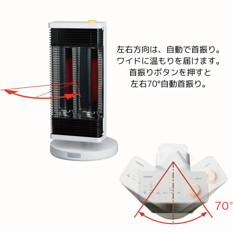 DAIKIN 】 遠赤外線暖房機 セラムヒート / CER11YS-W
