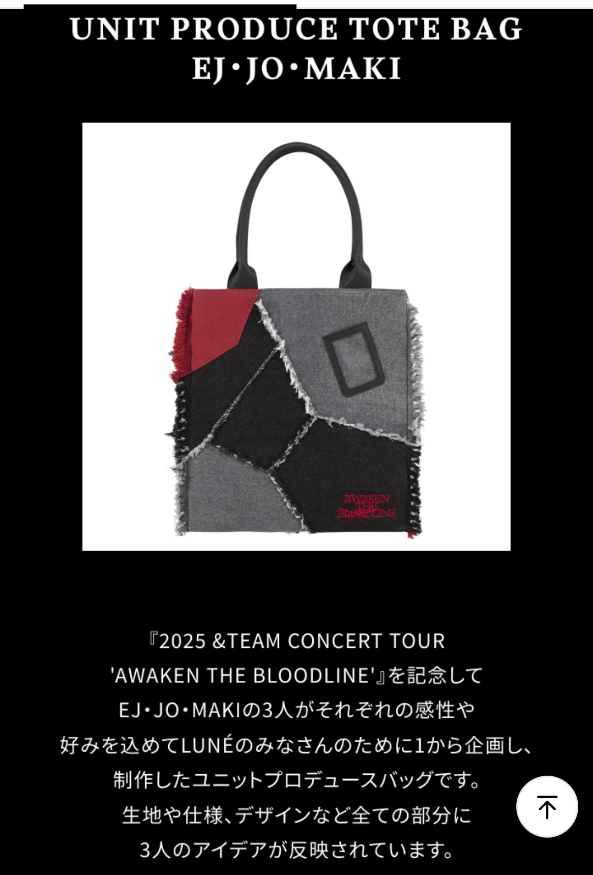 &TEAMトート 未使用(トレカあり)UNIT PRODUCE TOTE BAG &TEAM ユニット