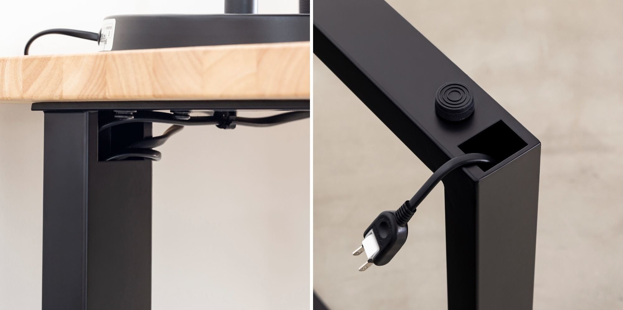 Kanademono新商品】脚の中に配線できる革新的デザインの「配線孔付き