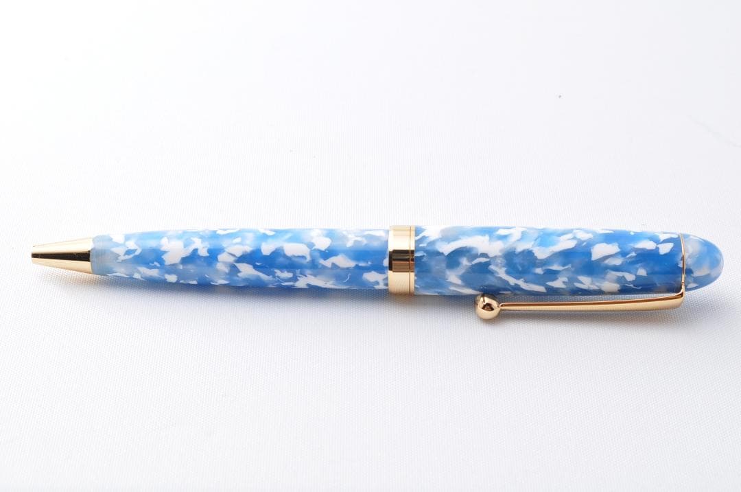 ハンドメイド ボールペン 大西製作所 手作り 空色 新品 大西製作所