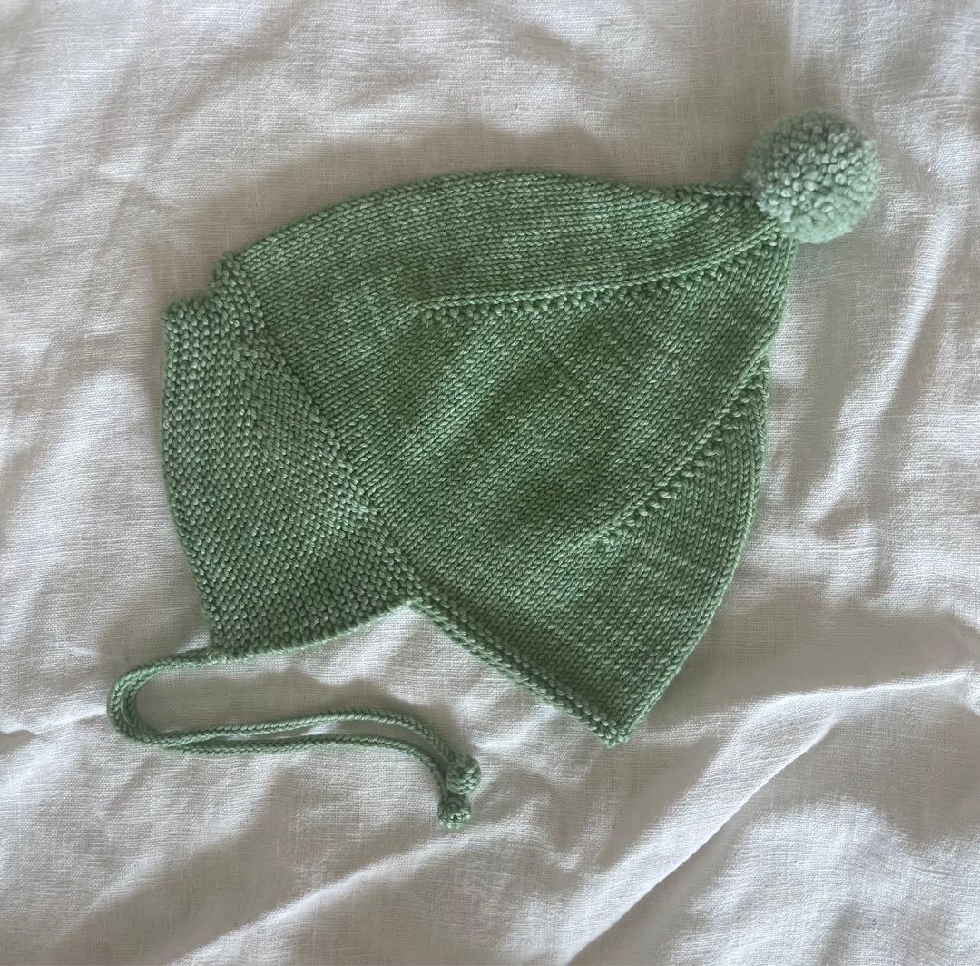 帽子 Misha & Puff Pointy Peak Hat Mojave 4-8y Pointy Peak Knit Pom Pom Tie-Neck Hat, Mojave - Misha & Puff Hats