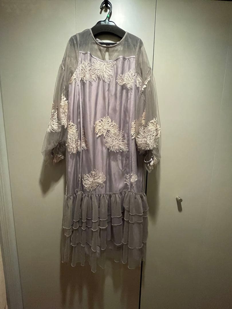 niana シフォン パーティードレス 結婚式 シフォン切り替えレース パーティードレス｜パーティードレス・結婚式