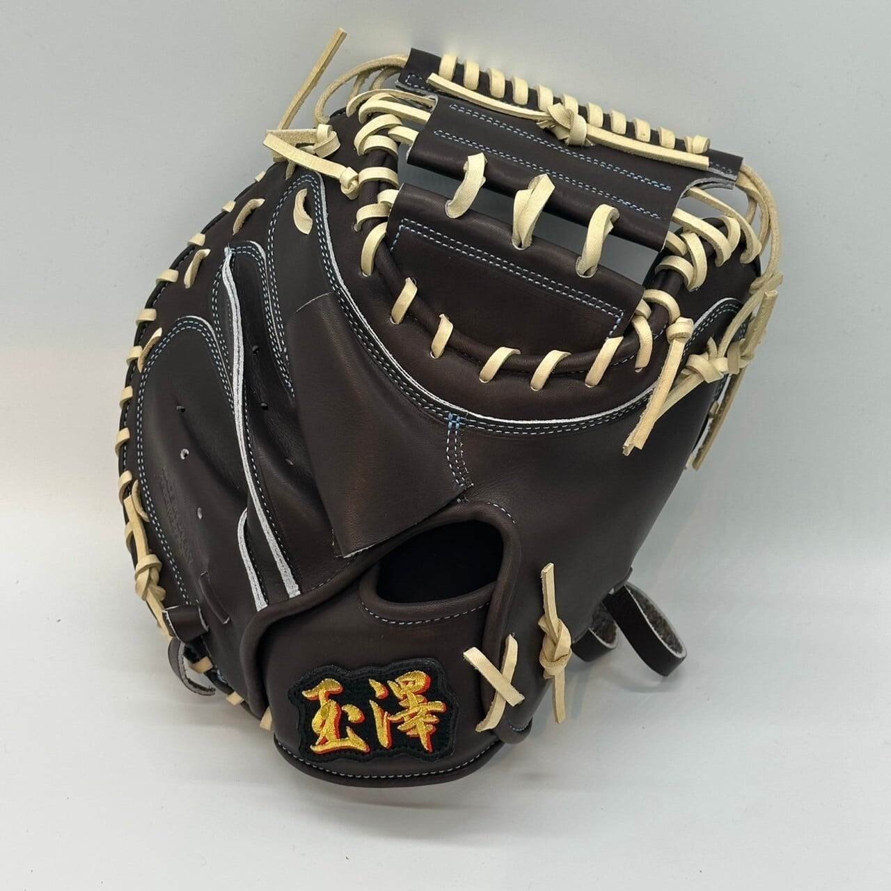 硬式】玉澤 キャッチャーミット DELUXE TKC-TLS2DX 本体：Dブラウン 紐