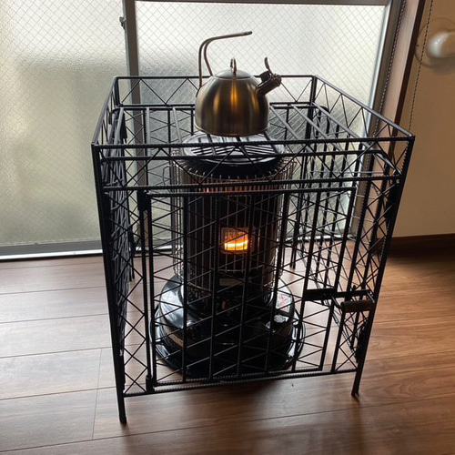 全面メッシュ対流型石油ストーブトヨトミ ks-67hストーブガード 手作り