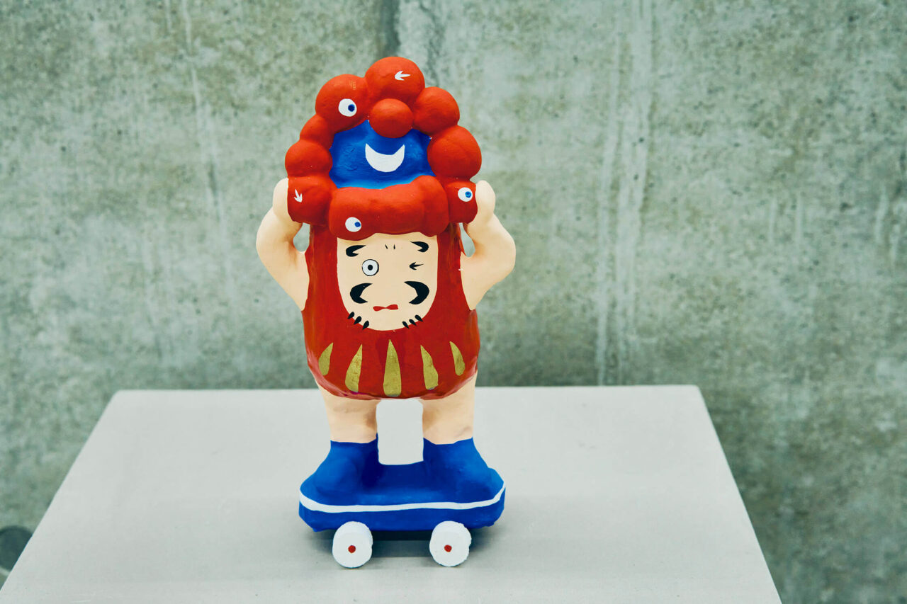 寿印 スケボーだるま CIBONE スケボー達磨 へび 蛇 ソフビ フィギュア