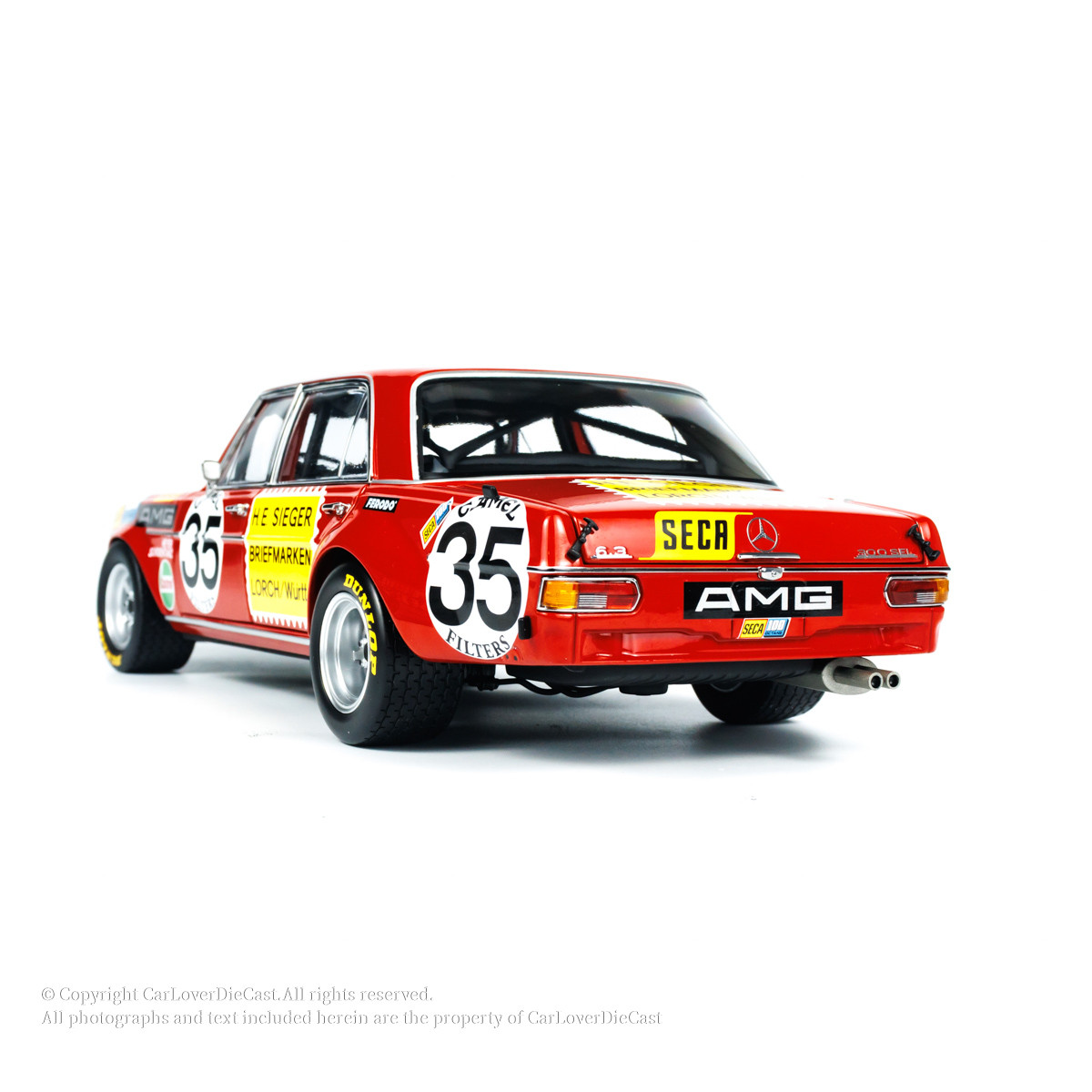 ミニチャンプス 1/18 ベンツ300 SEL 6.8 ADAC 24H