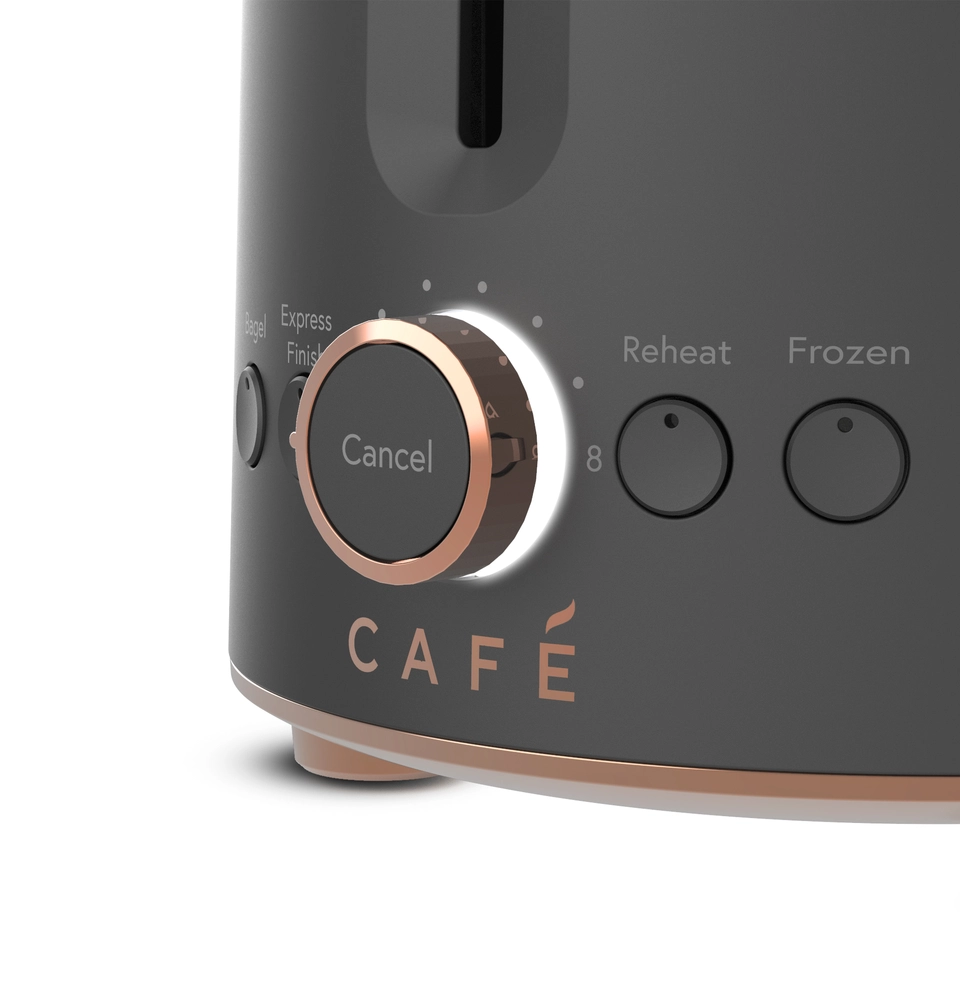 Cafe Specialty 2-Slice Toaster in Matte Black